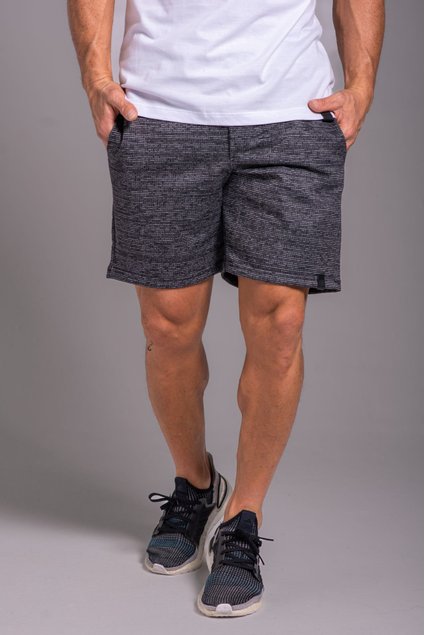 Bermuda Moletom Masculina Preto listra Anarhu