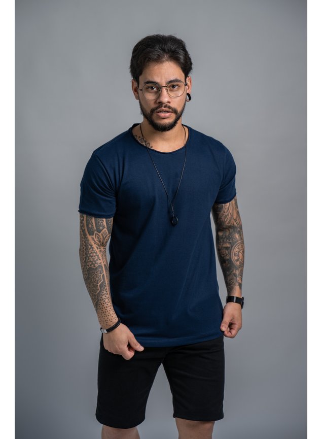 camiseta corte a fio marinho anarhu 2