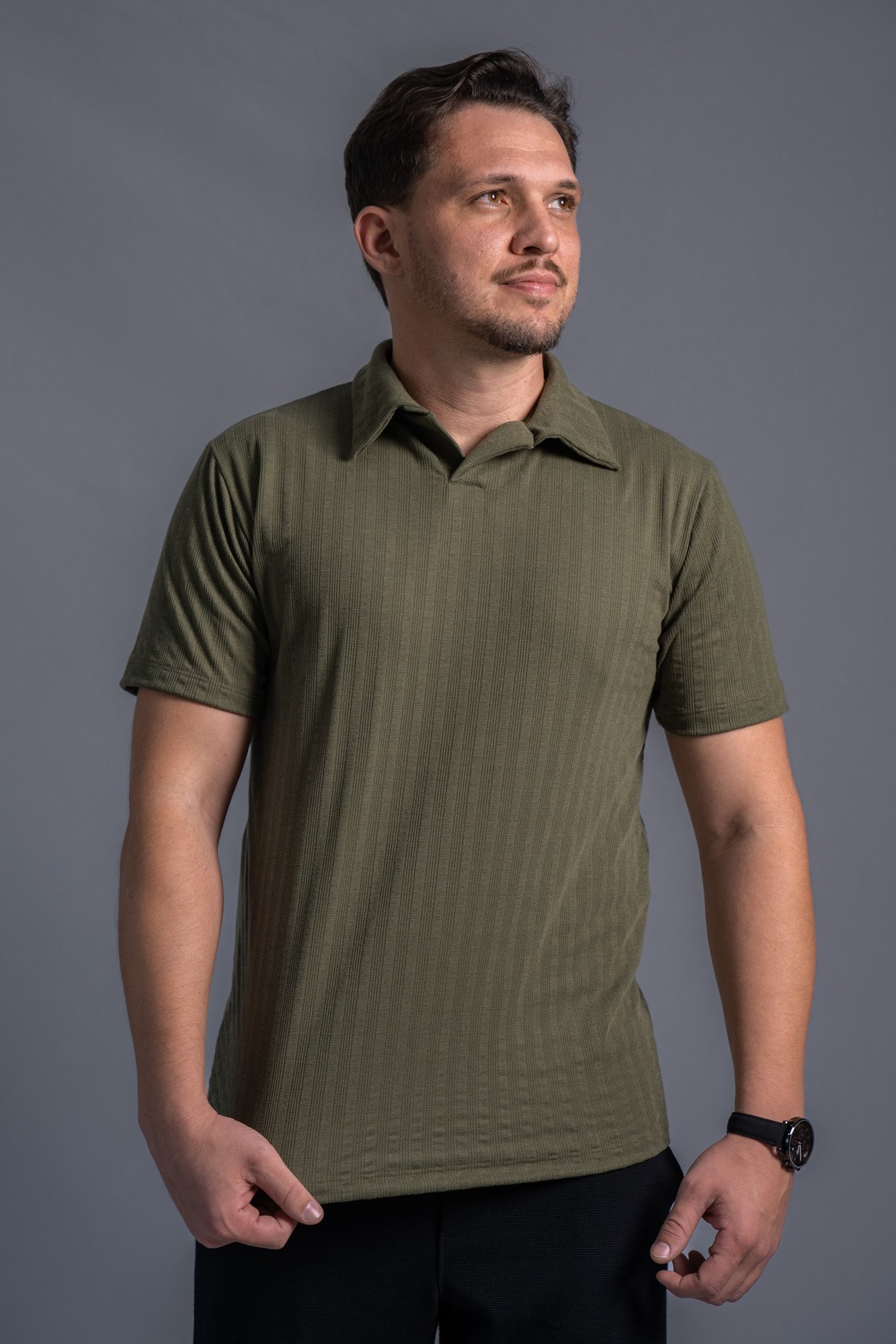 Camisa Polo S/ Botão, Vicenza Verde - Anarhu