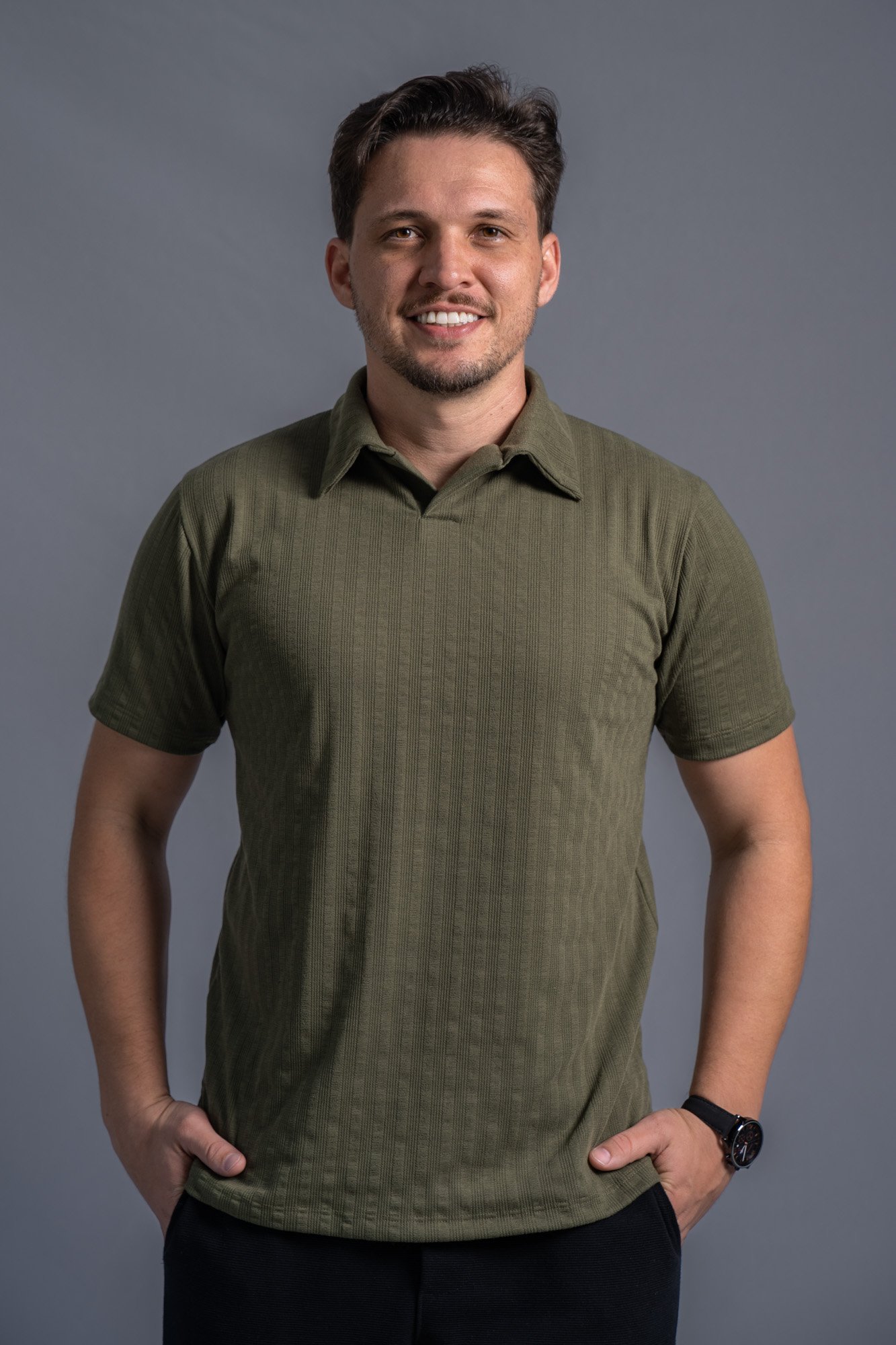 Camisa Polo S/ Botão, Vicenza Verde - Anarhu